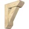 Ekena Millwork Traditional Slat Rough Sawn Bracket w/ Offset Brace, Douglas Fir, 6"W x 16"D x 20"H BKT0604X16X20TRA06RDF - alternate 1
